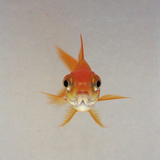 A goldfish in clear water